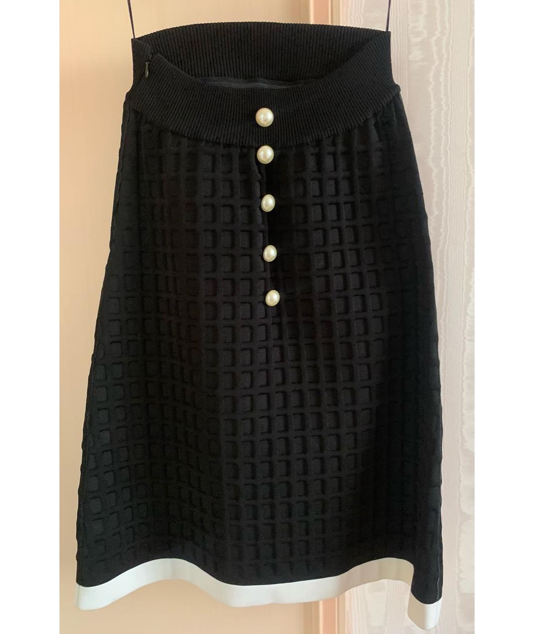 CHANEL Черное вискозное коктейльное платье, фото 2