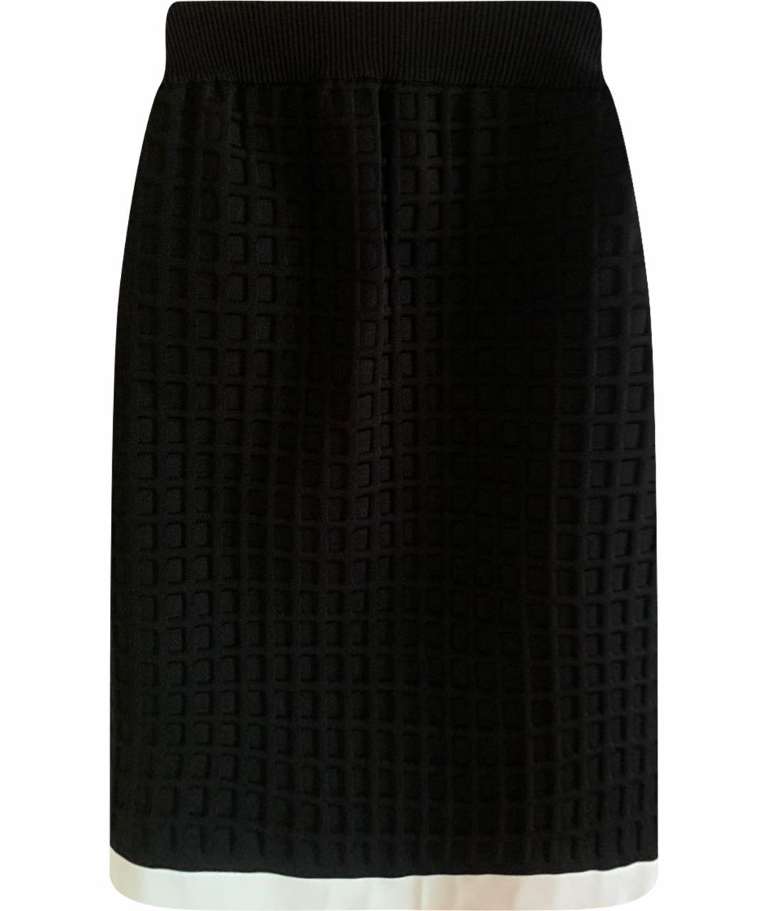 CHANEL Черное вискозное коктейльное платье, фото 1