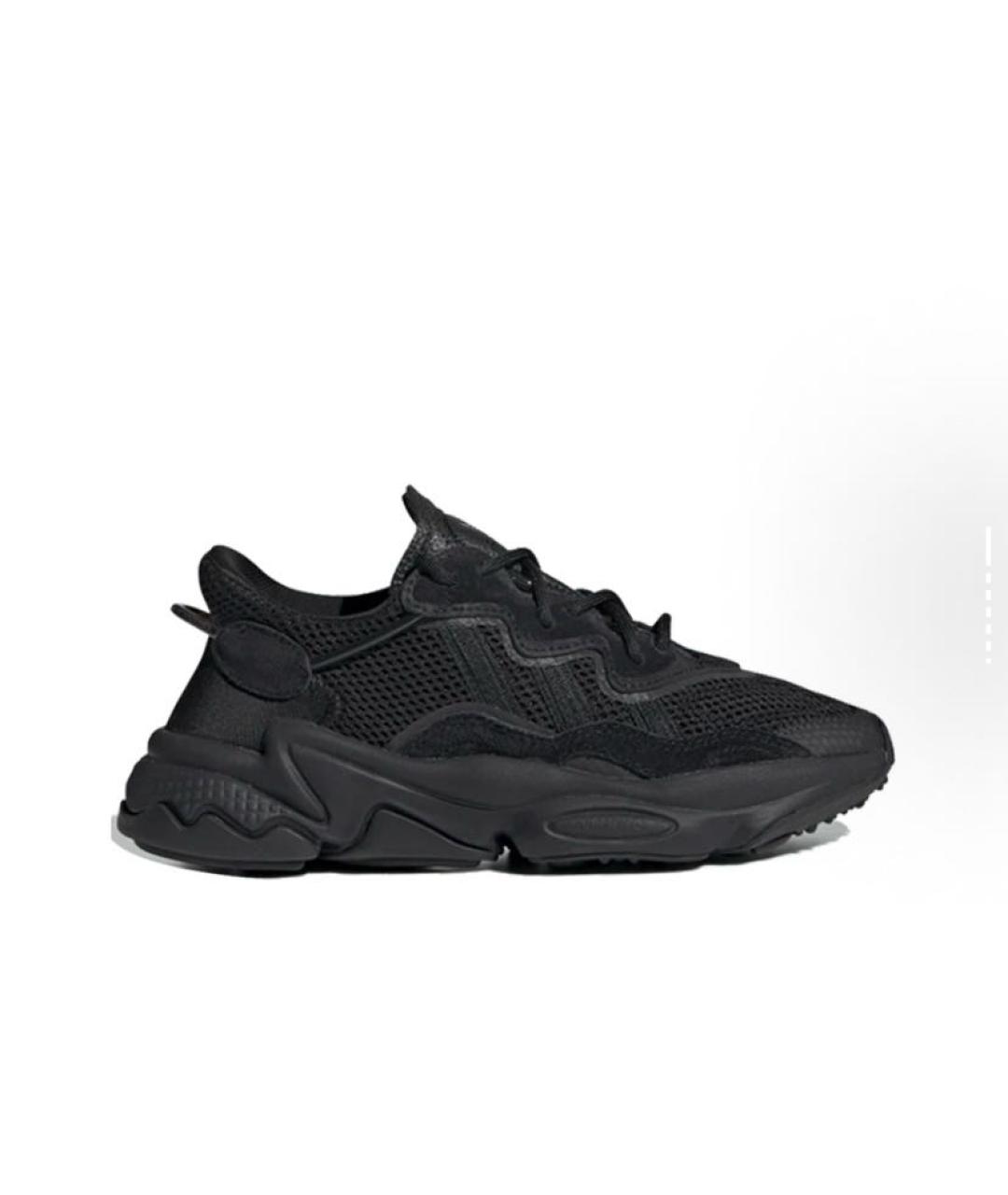 ADIDAS Черные текстильные низкие кроссовки / кеды, фото 8