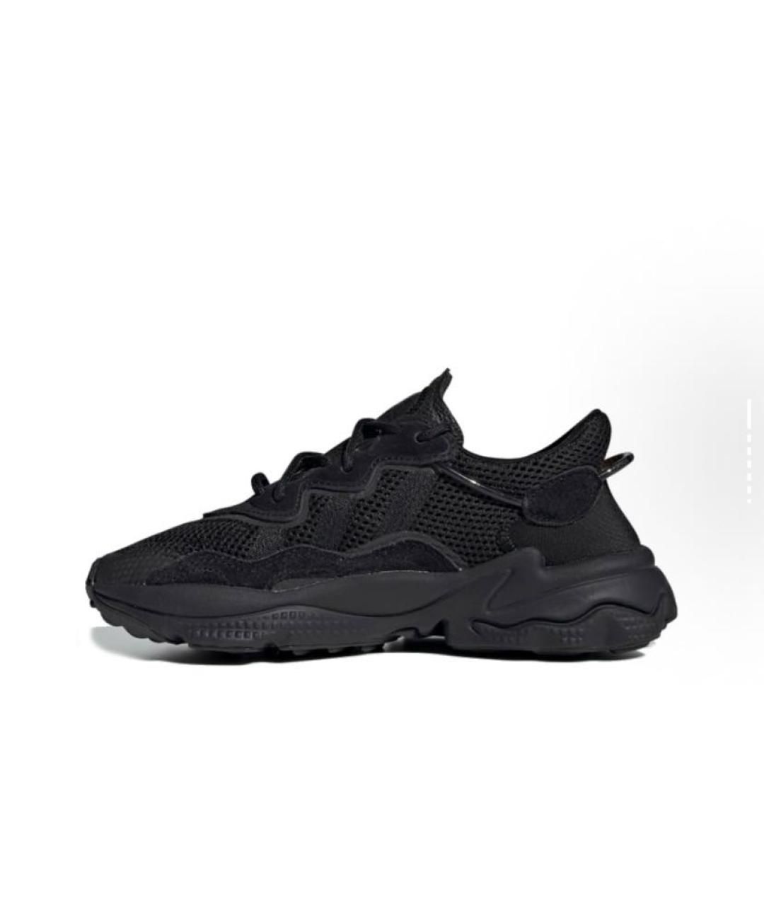 ADIDAS Черные текстильные низкие кроссовки / кеды, фото 3