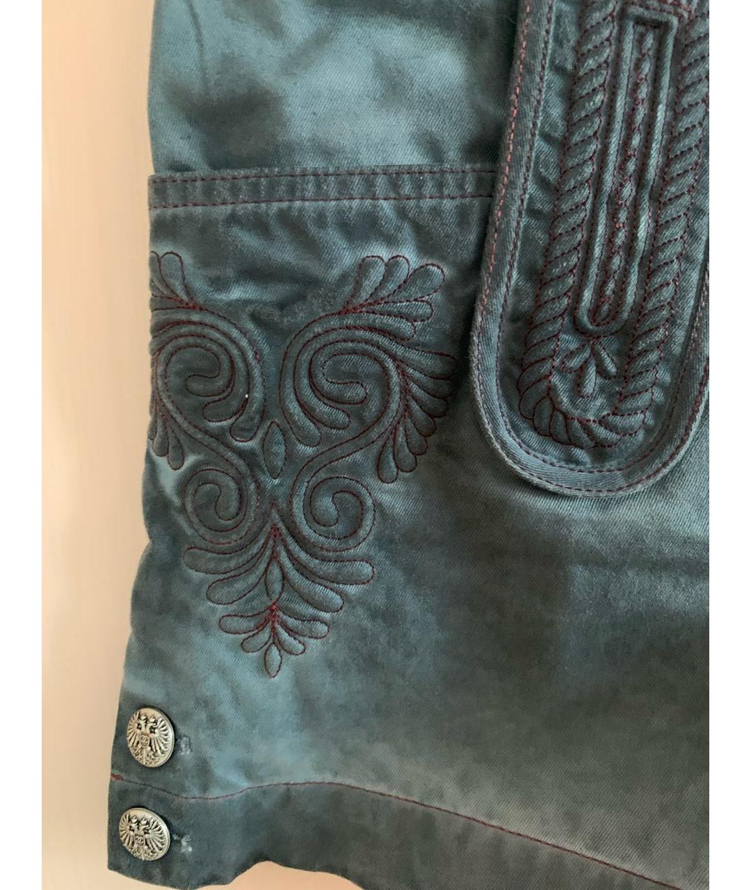 CHANEL Зеленые хлопковые шорты, фото 6