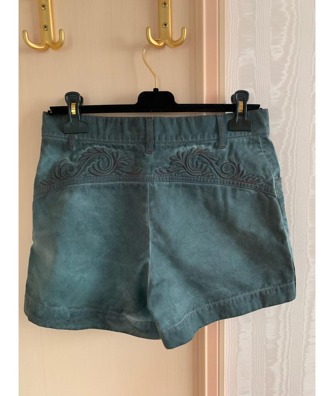 CHANEL Зеленые хлопковые шорты, фото 2