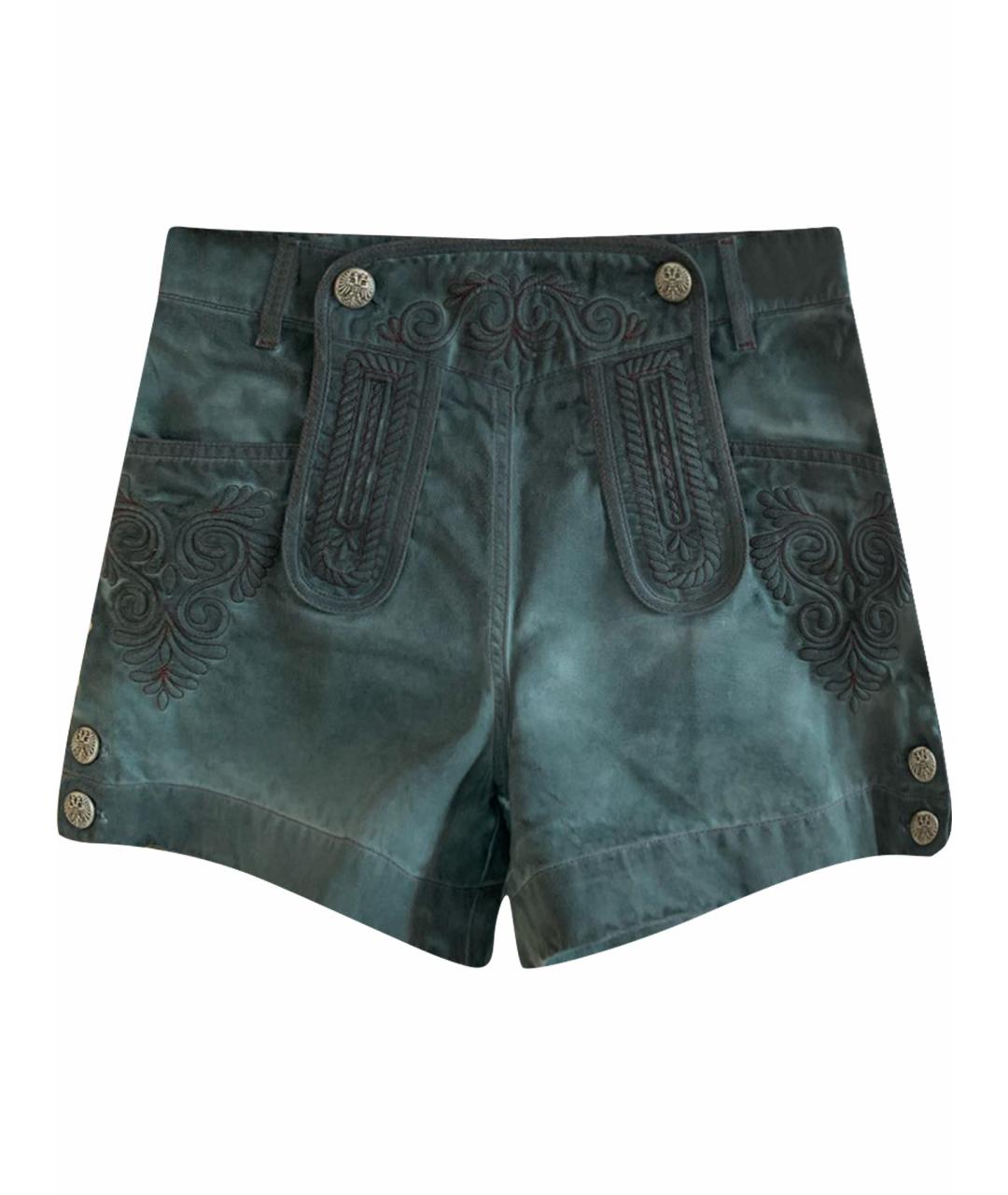 CHANEL Зеленые хлопковые шорты, фото 1