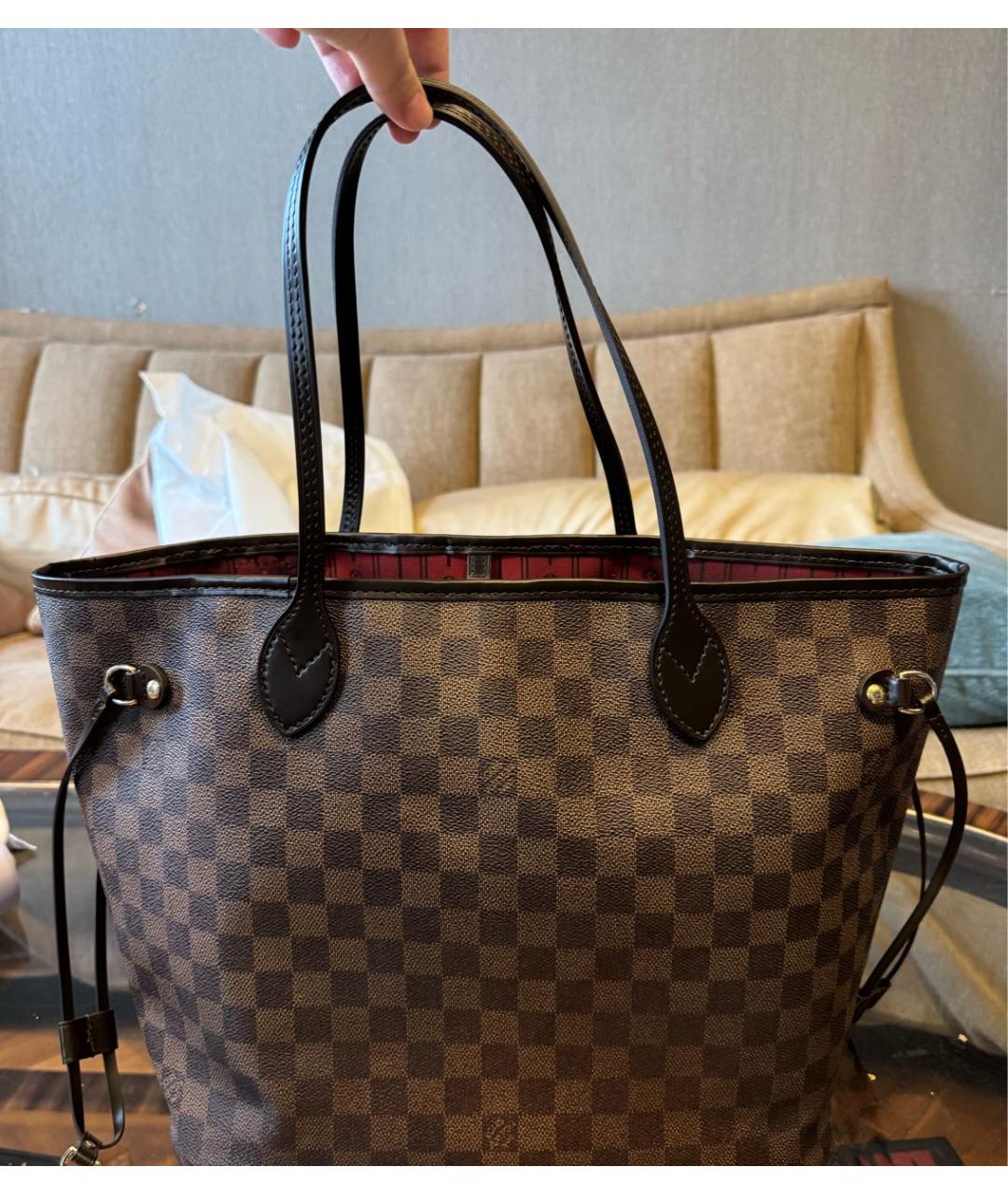 LOUIS VUITTON Коричневая сумка тоут, фото 2