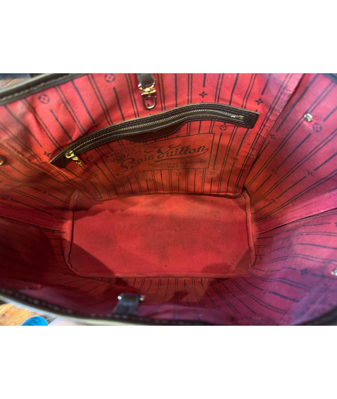 LOUIS VUITTON Коричневая сумка тоут, фото 7