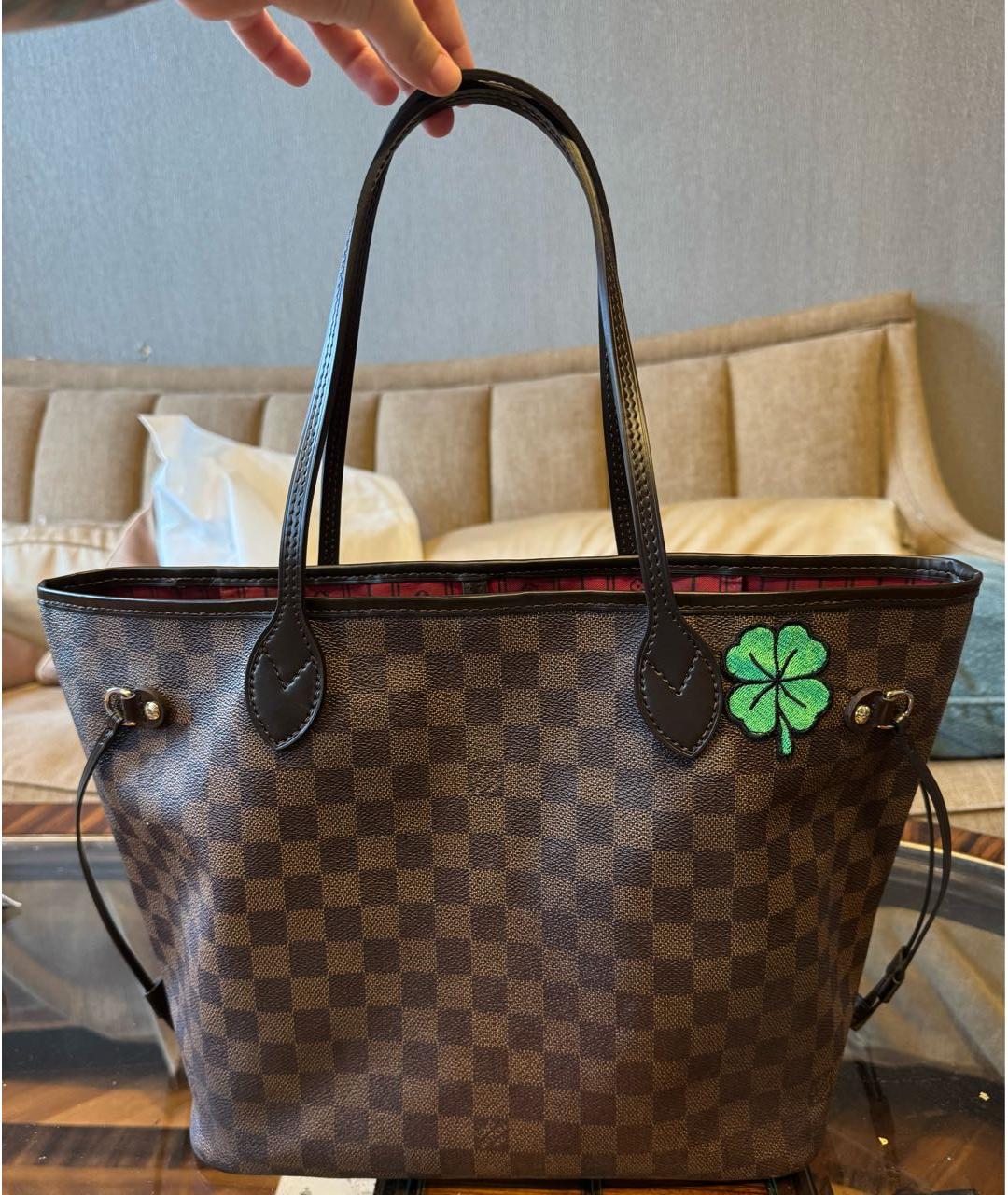 LOUIS VUITTON Коричневая сумка тоут, фото 9