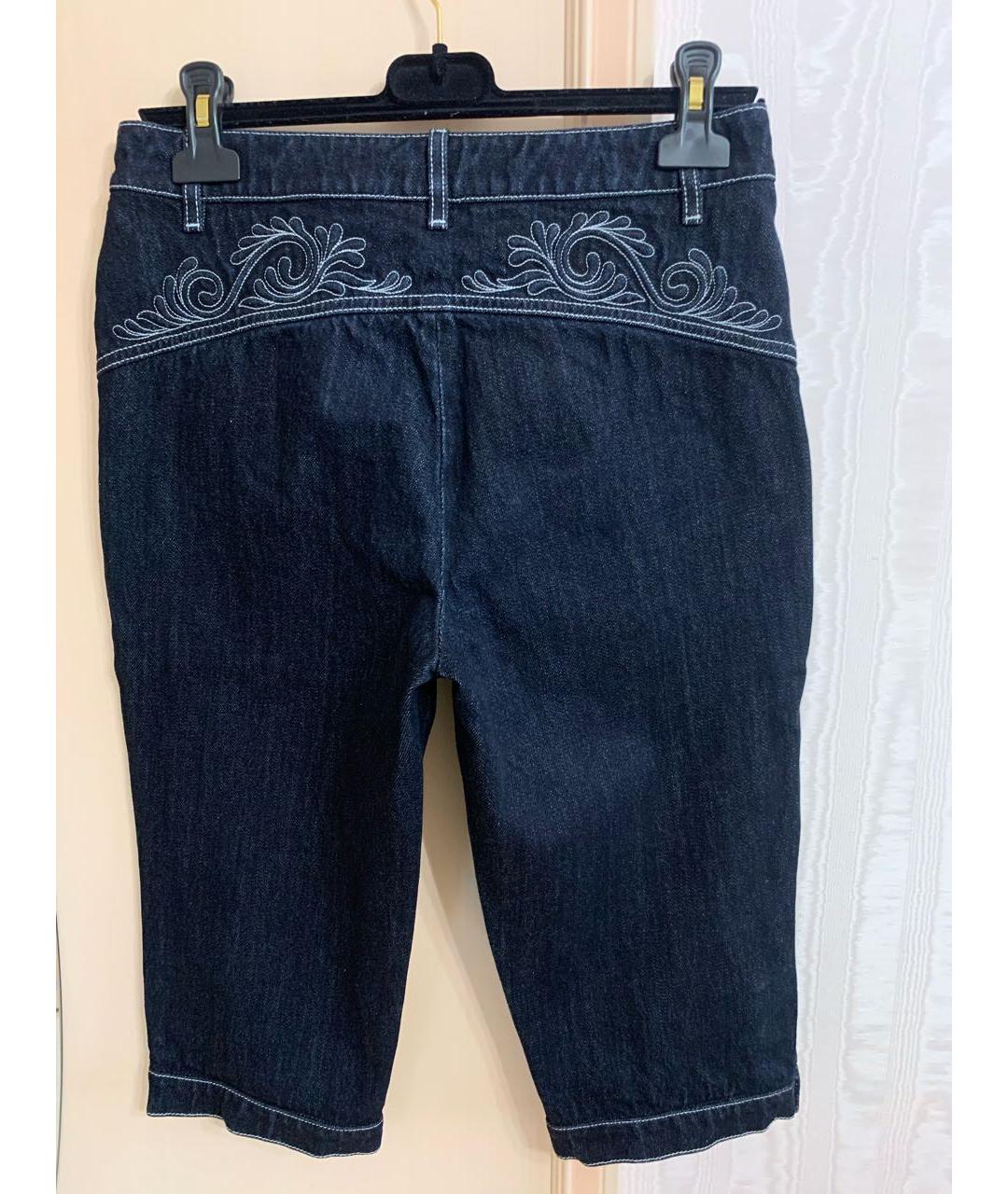 CHANEL Темно-синие хлопковые бриджи, фото 2