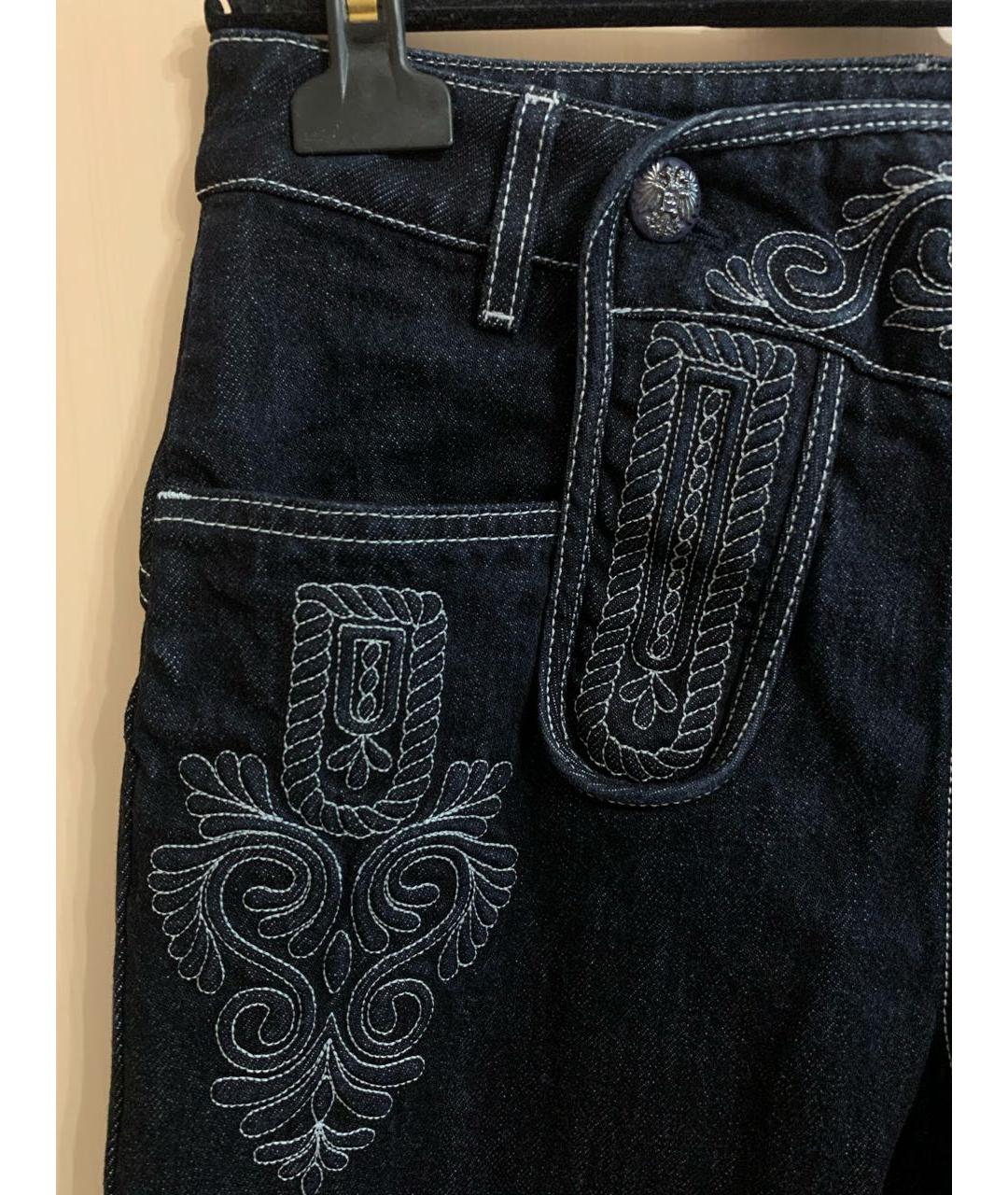 CHANEL Темно-синие хлопковые бриджи, фото 4