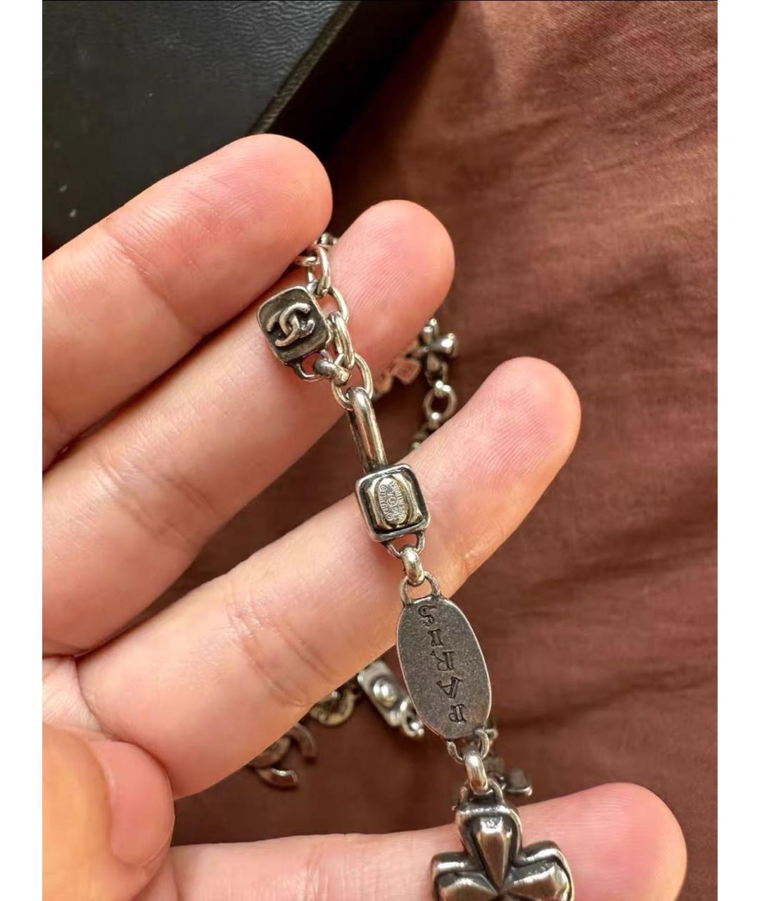 CHANEL Серебряное серебряное колье, фото 5