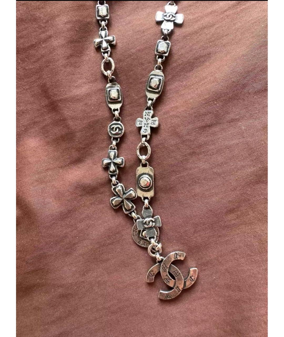 CHANEL Серебряное серебряное колье, фото 2