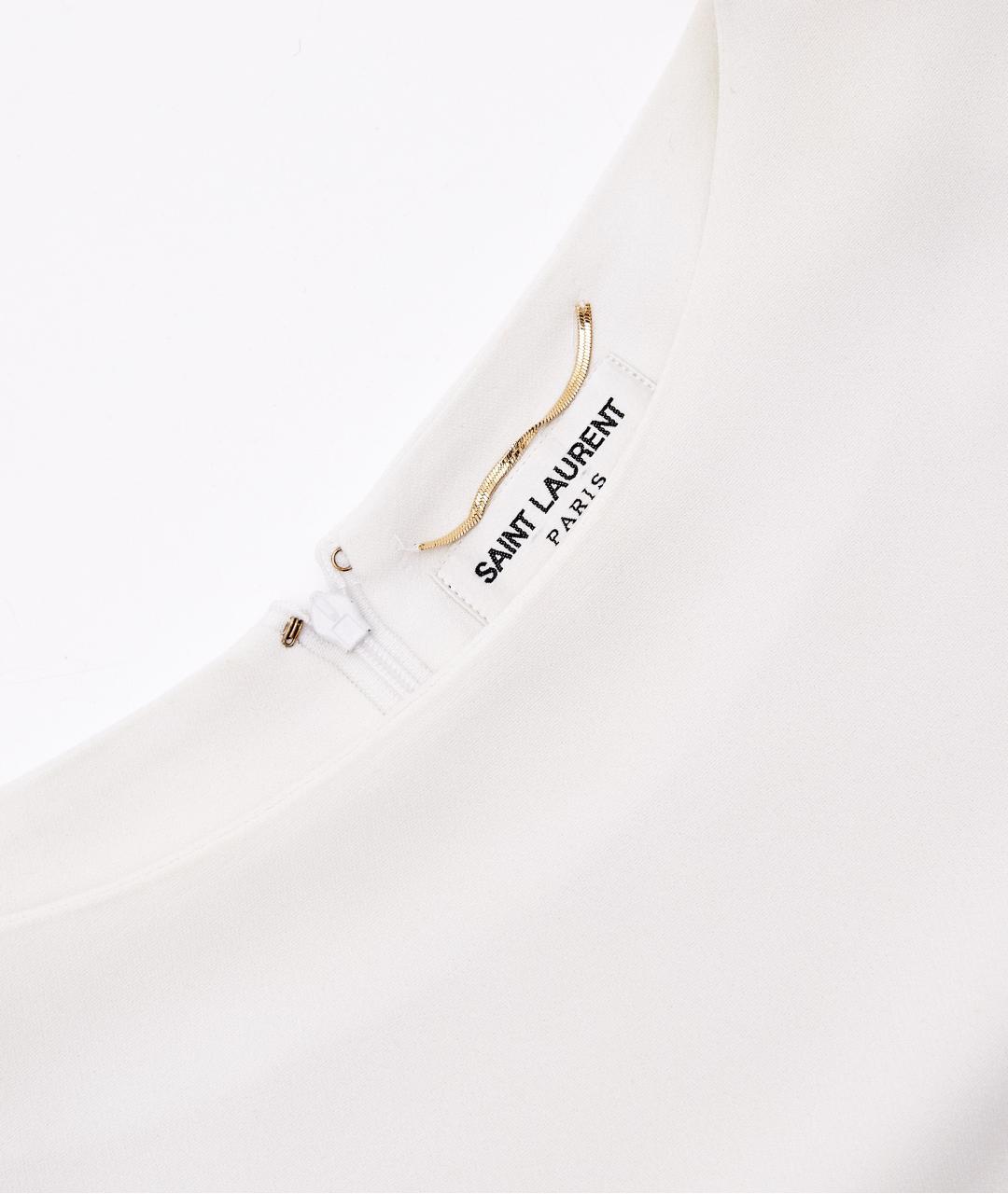 SAINT LAURENT Белое платье, фото 4