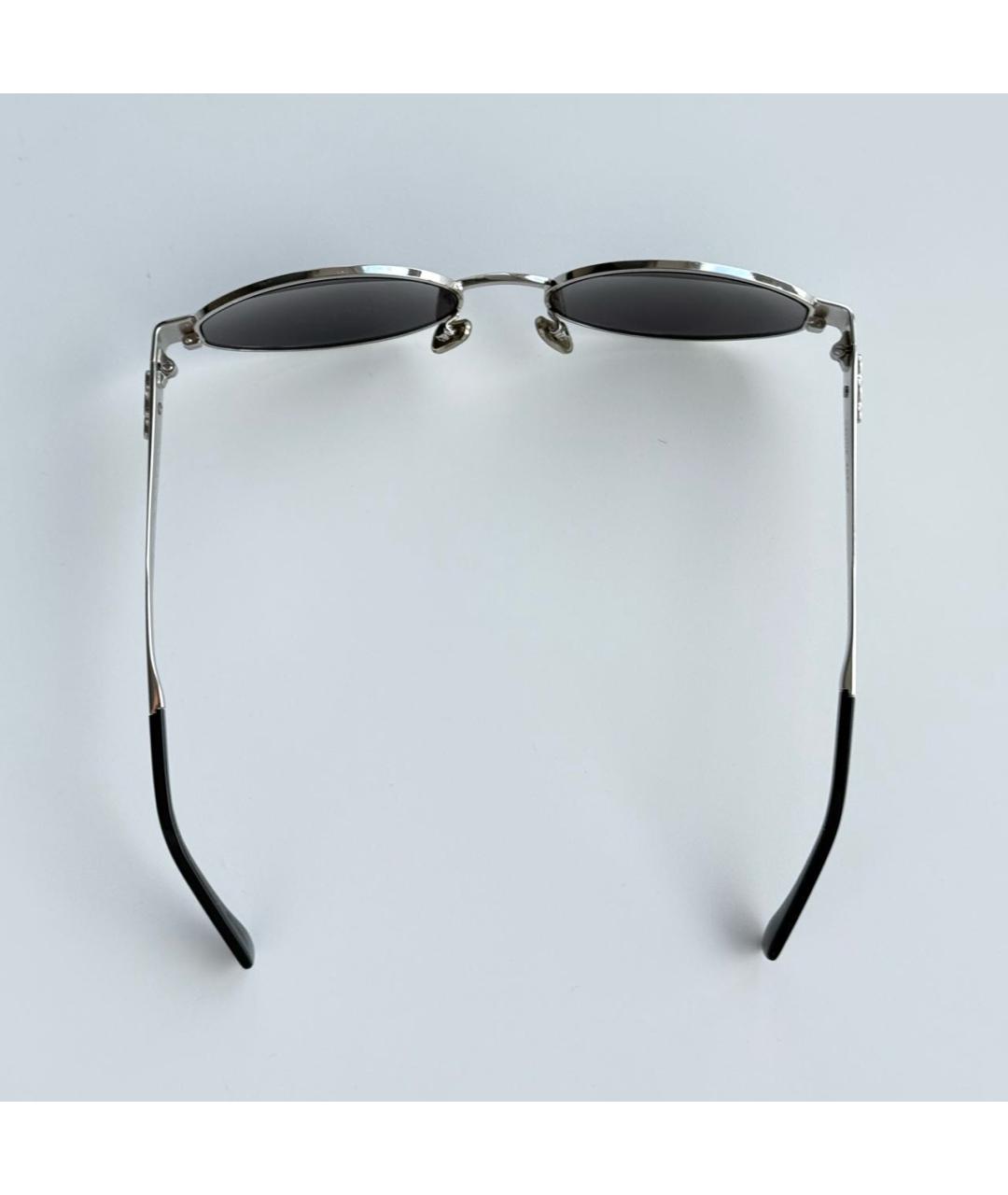 CELINE Серебряные металлические солнцезащитные очки, фото 4