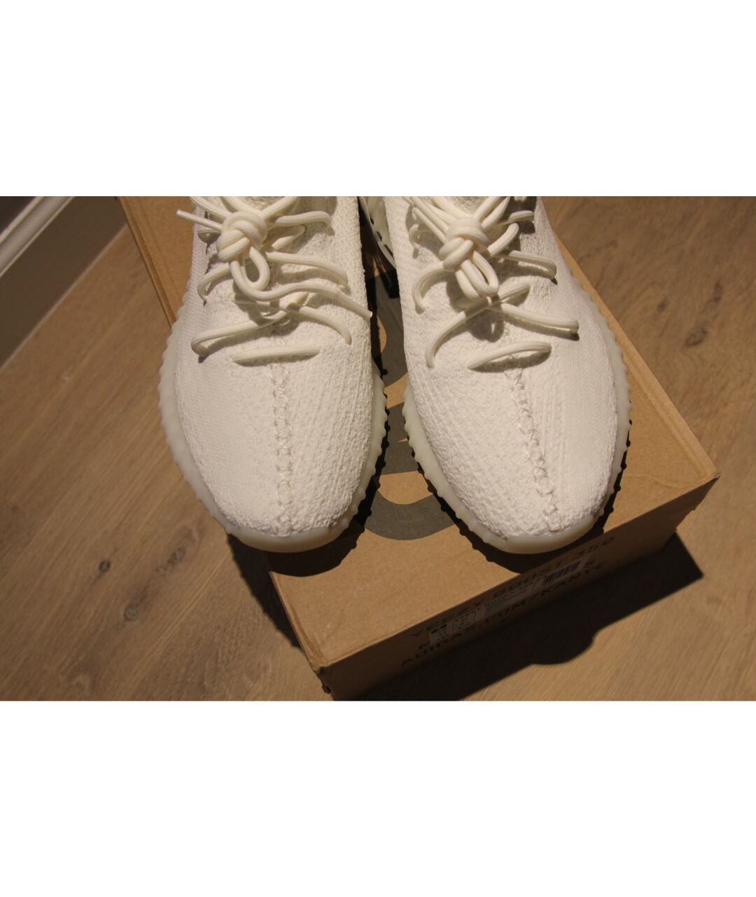 ADIDAS YEEZY Белые низкие кроссовки / кеды, фото 6