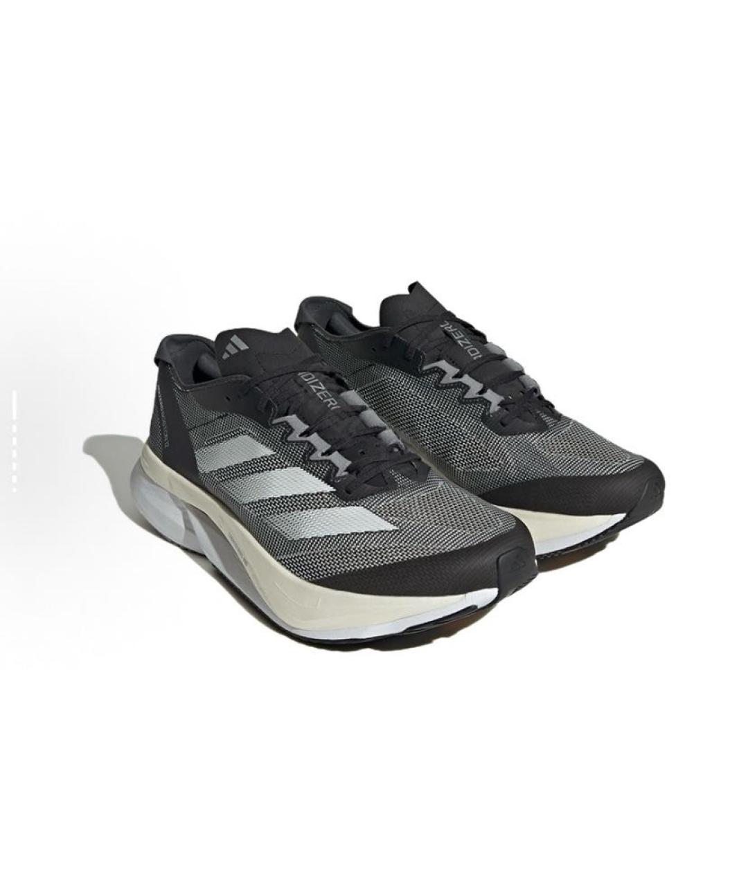 ADIDAS Антрацитовые текстильные низкие кроссовки / кеды, фото 3