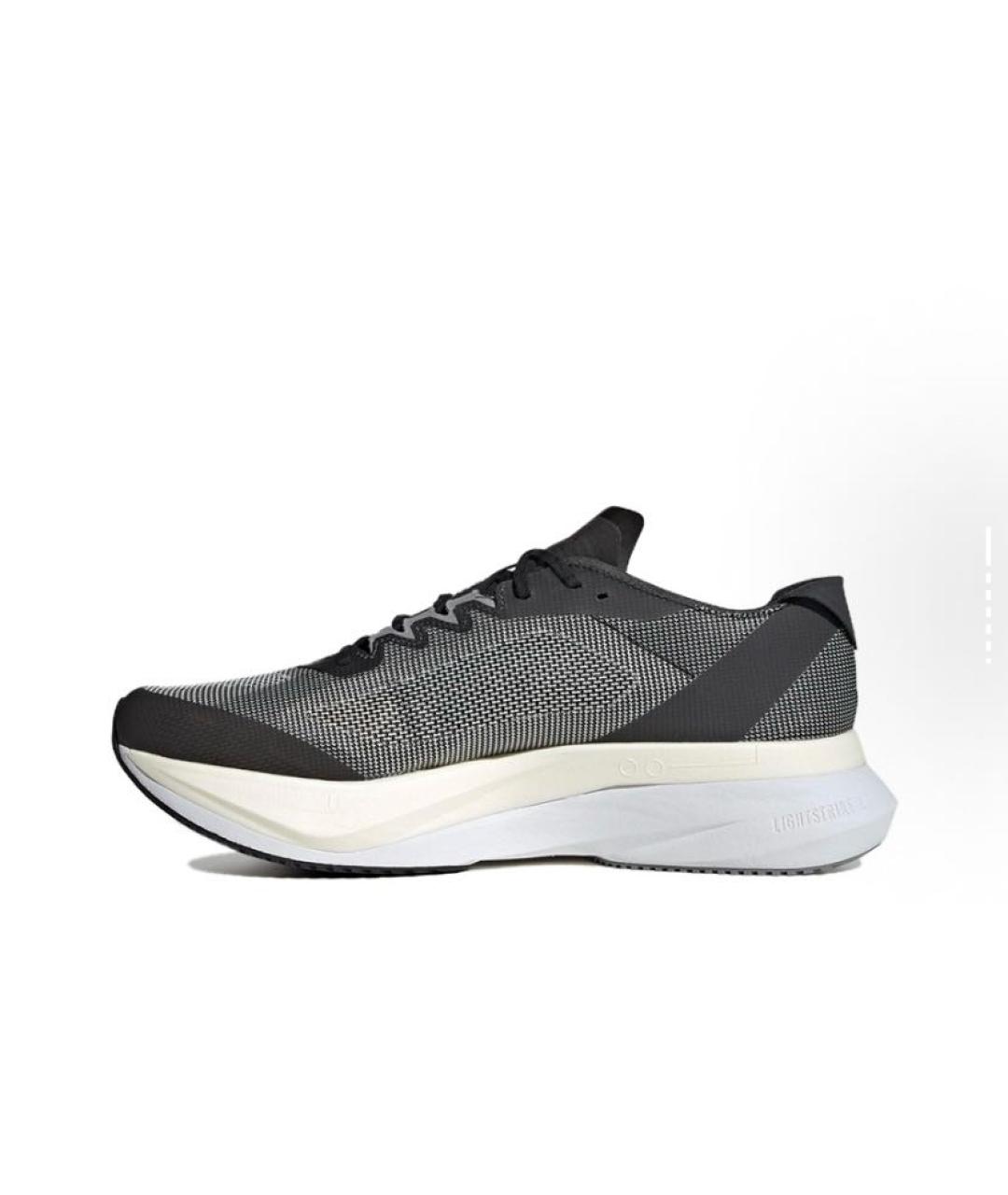 ADIDAS Антрацитовые текстильные низкие кроссовки / кеды, фото 2