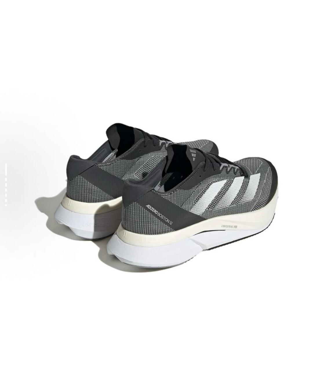 ADIDAS Антрацитовые текстильные низкие кроссовки / кеды, фото 4