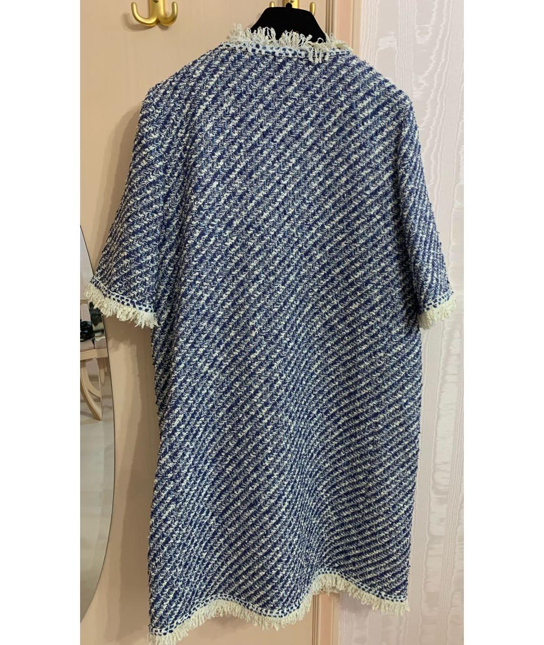 LOUIS VUITTON Синее хлопковое пальто, фото 2