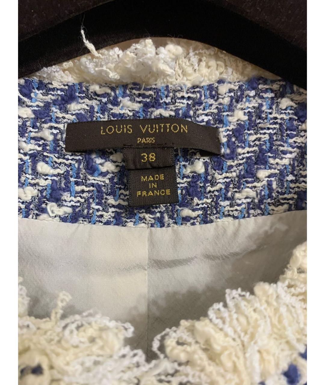 LOUIS VUITTON Синее хлопковое пальто, фото 3