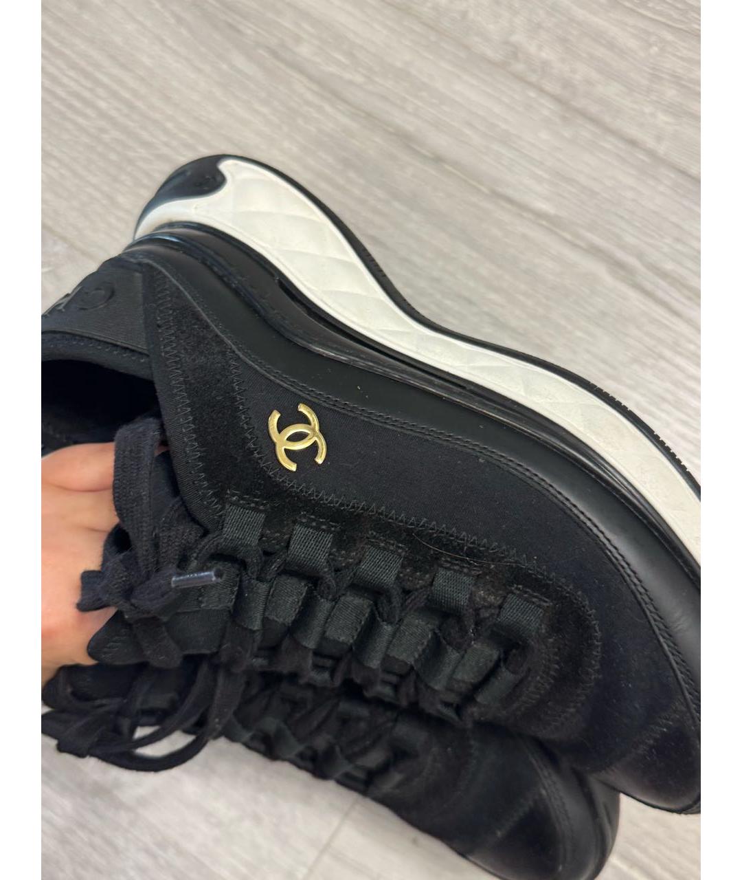 CHANEL Черные кроссовки, фото 6