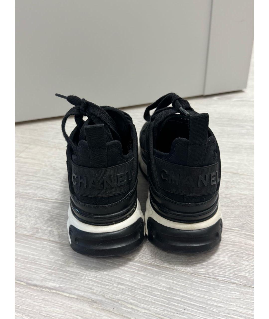 CHANEL Черные кроссовки, фото 4