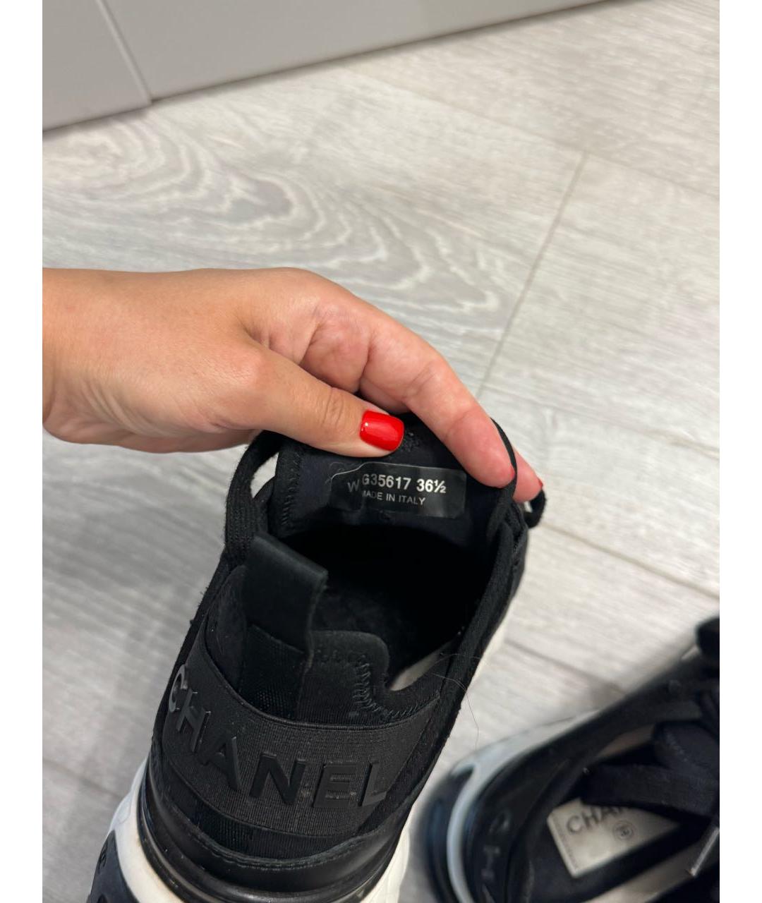 CHANEL Черные кроссовки, фото 8