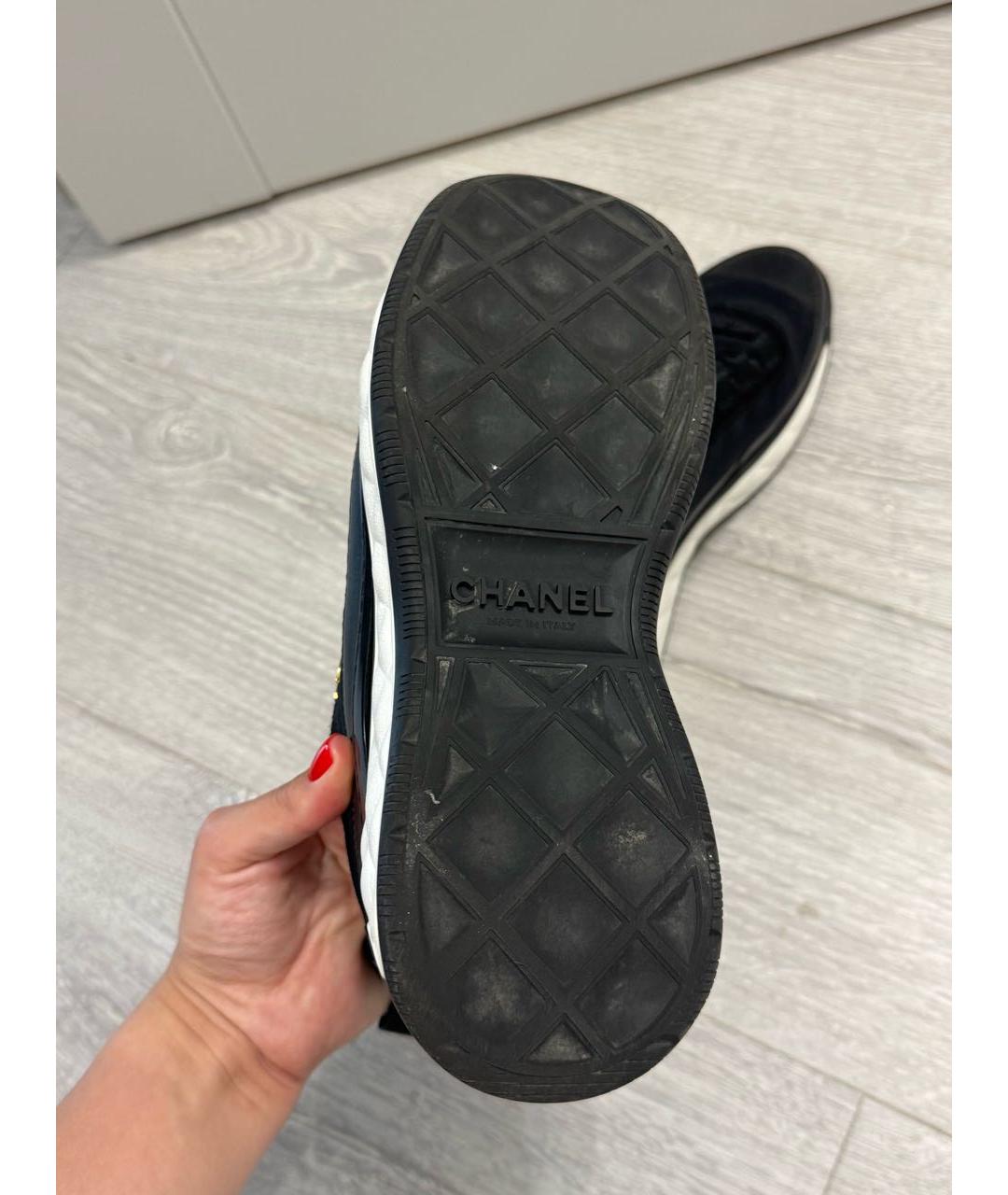 CHANEL Черные кроссовки, фото 7