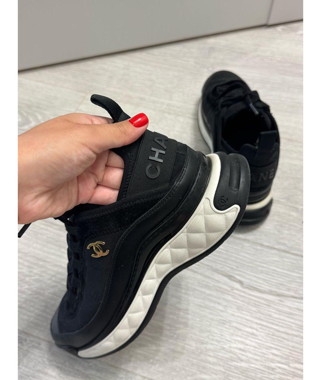 CHANEL Черные кроссовки, фото 5