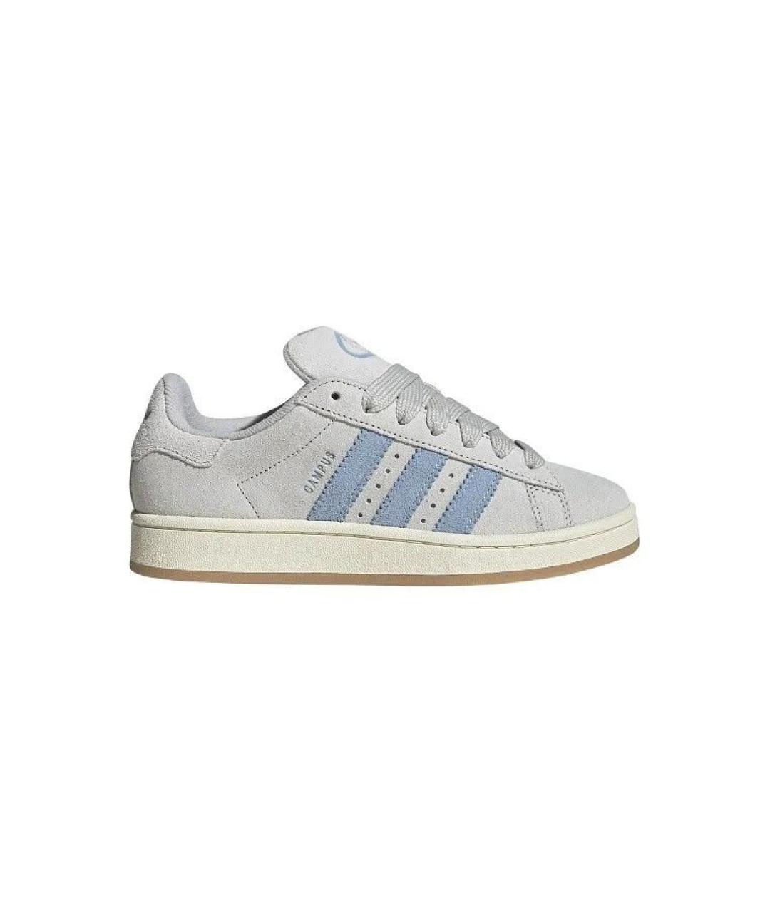 ADIDAS Серые замшевые кроссовки, фото 1