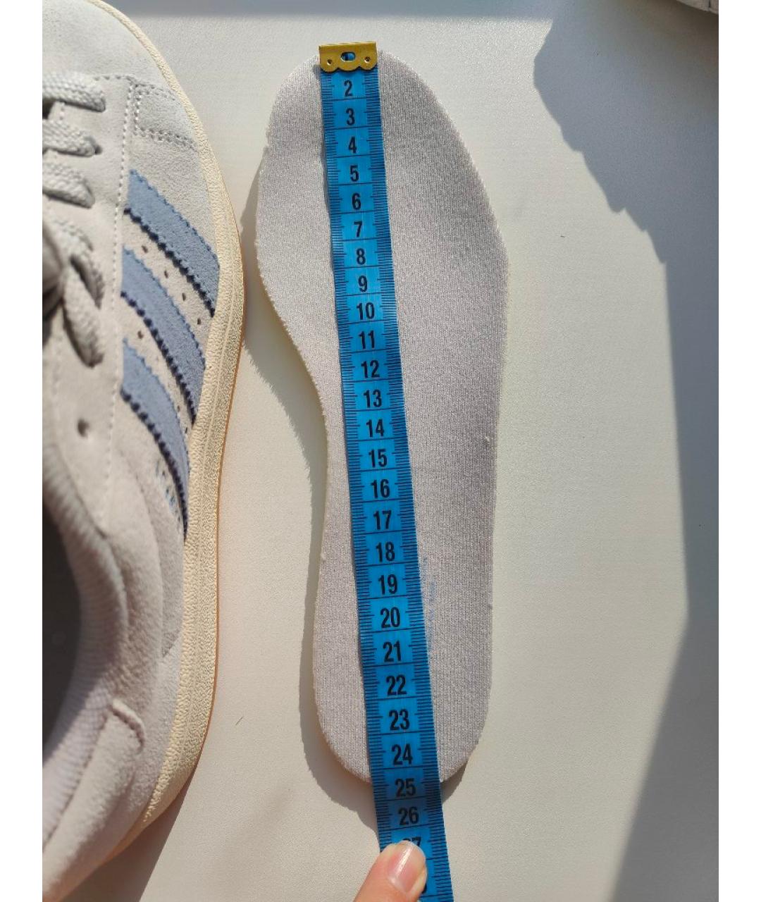 ADIDAS Серые замшевые кроссовки, фото 6