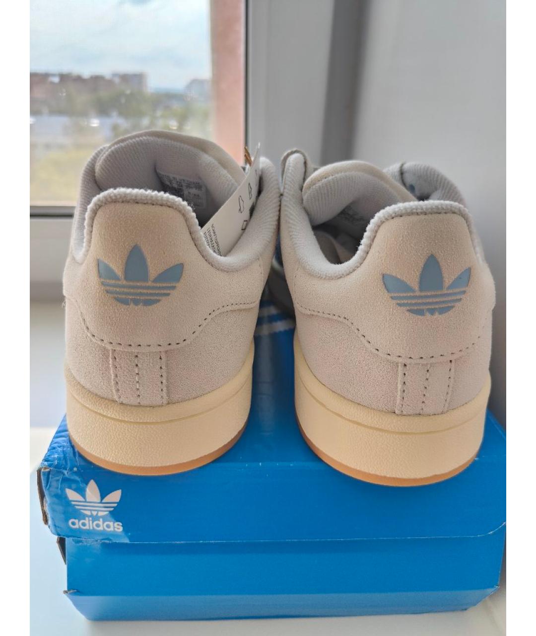 ADIDAS Серые замшевые кроссовки, фото 4