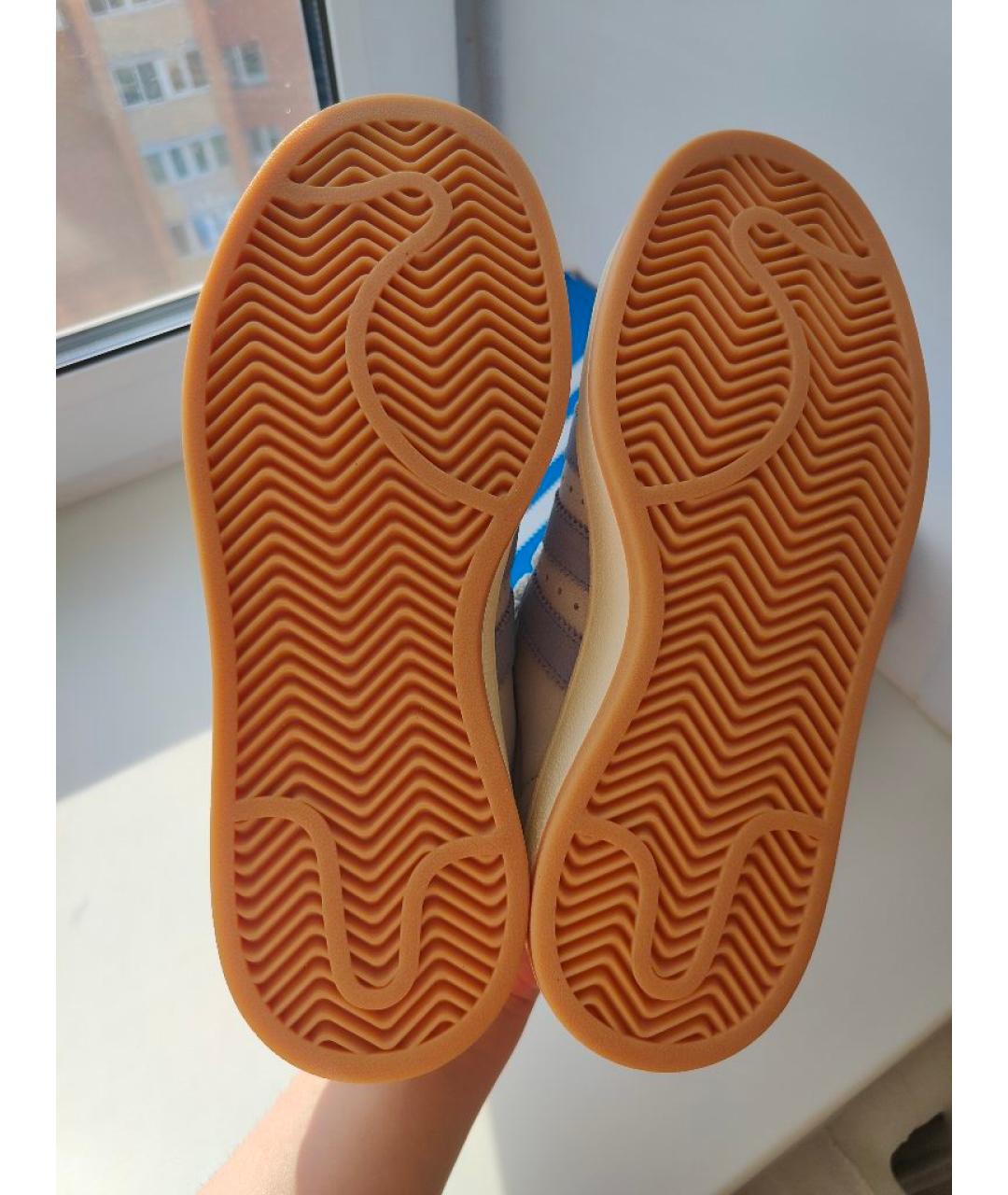 ADIDAS Серые замшевые кроссовки, фото 8