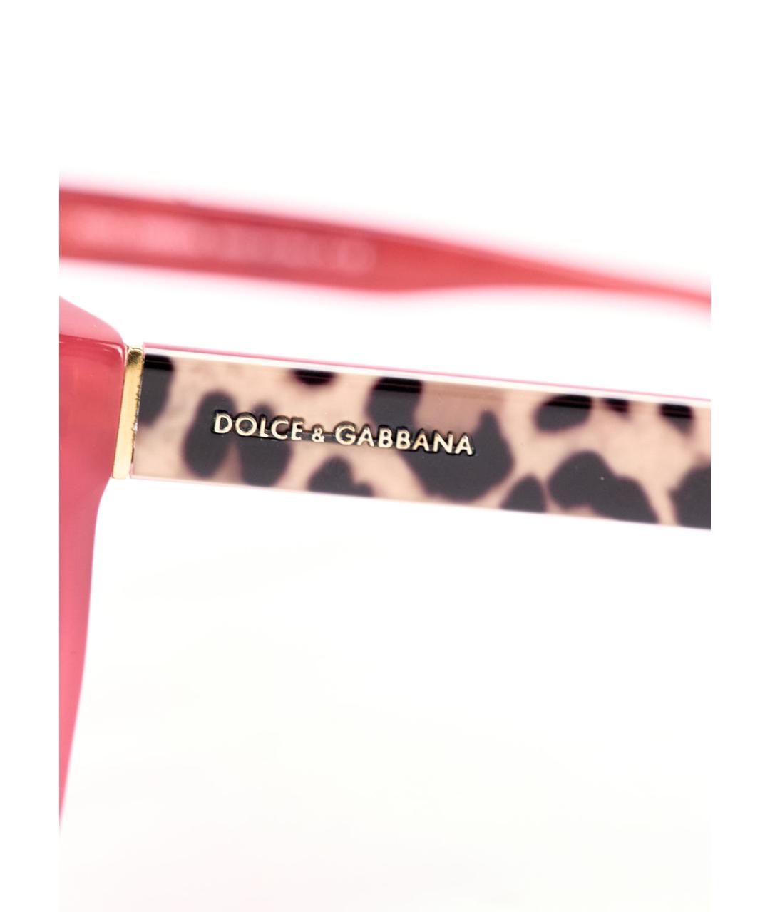 DOLCE&GABBANA Бордовые пластиковые солнцезащитные очки, фото 4