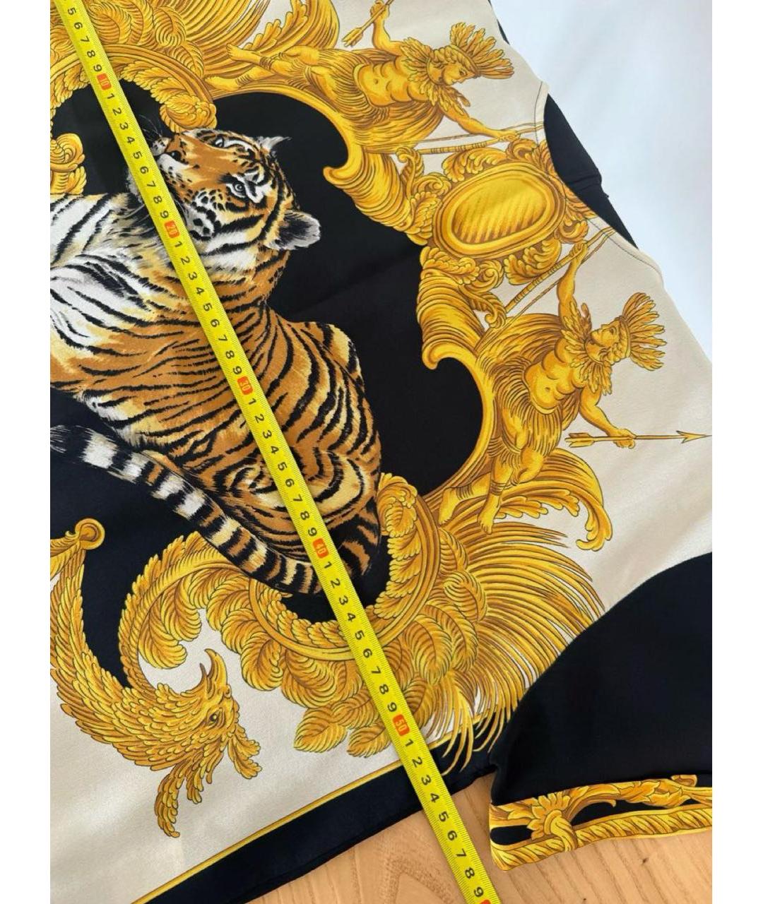 VERSACE Черная шелковая блузы, фото 6
