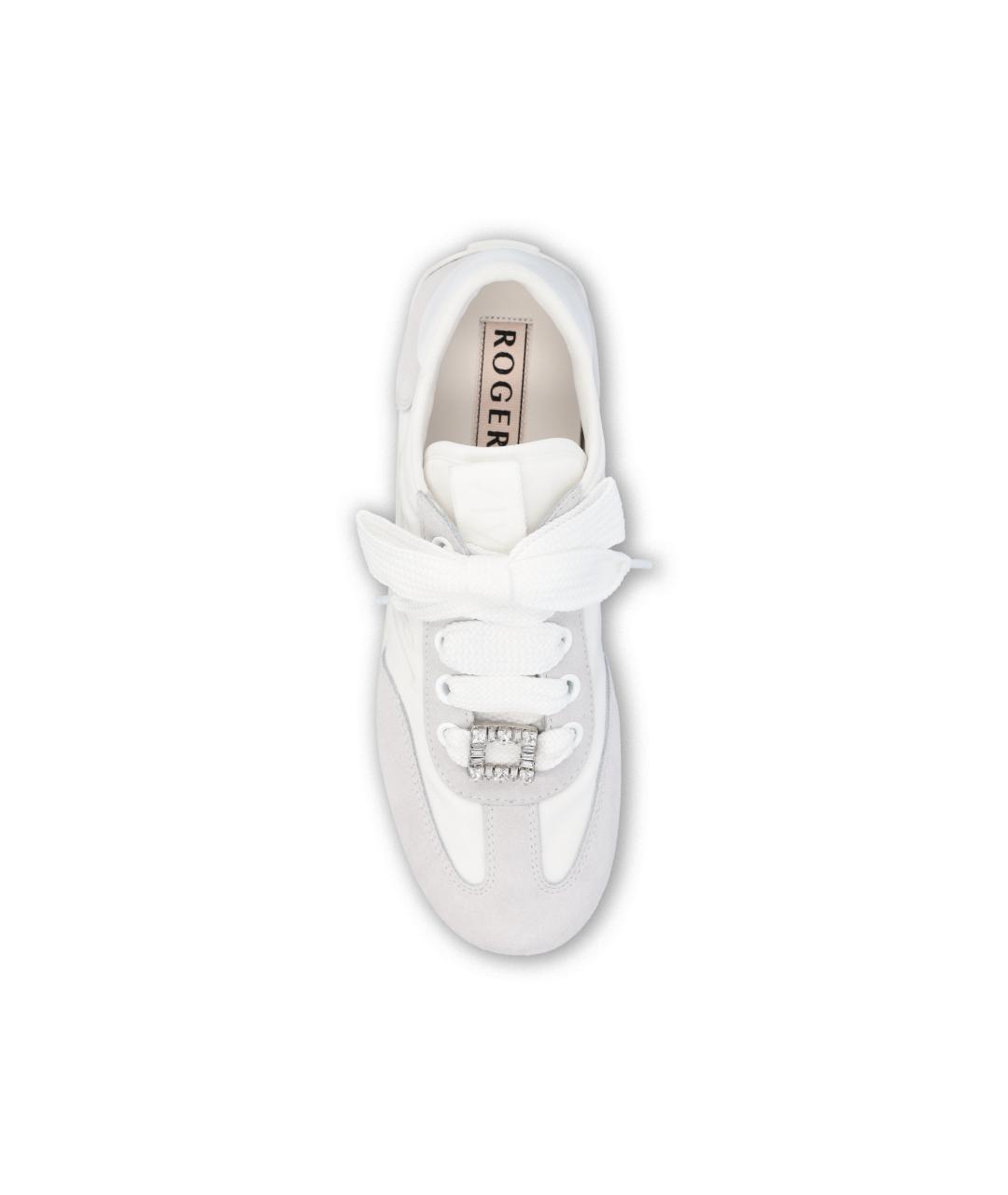 ROGER VIVIER Белые кожаные кроссовки, фото 5