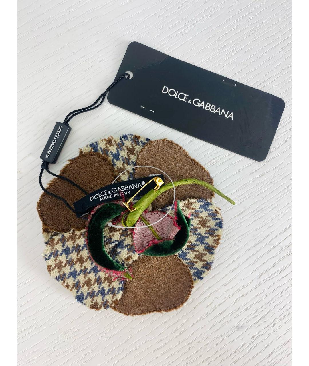 DOLCE&GABBANA Коричневая булавка / брошь, фото 2