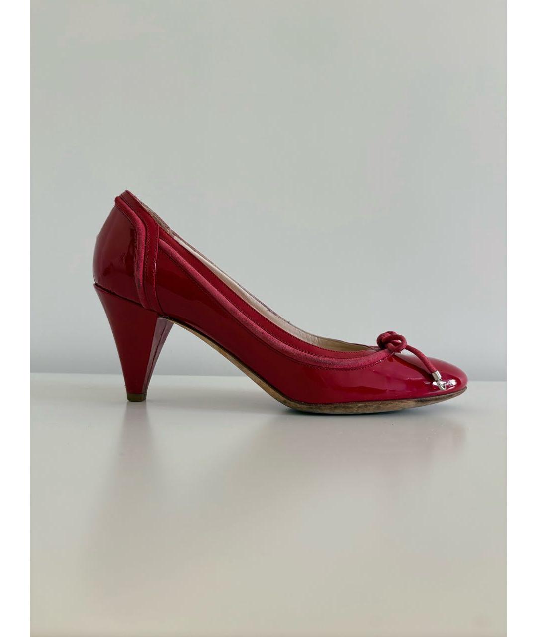 CHRISTIAN DIOR Красные туфли из лакированной кожи, фото 7