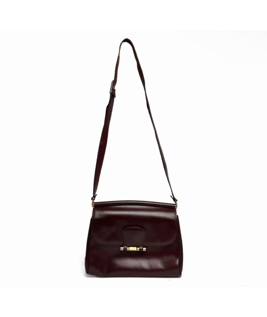 GUCCI Коричневая кожаная сумка через плечо, фото 2