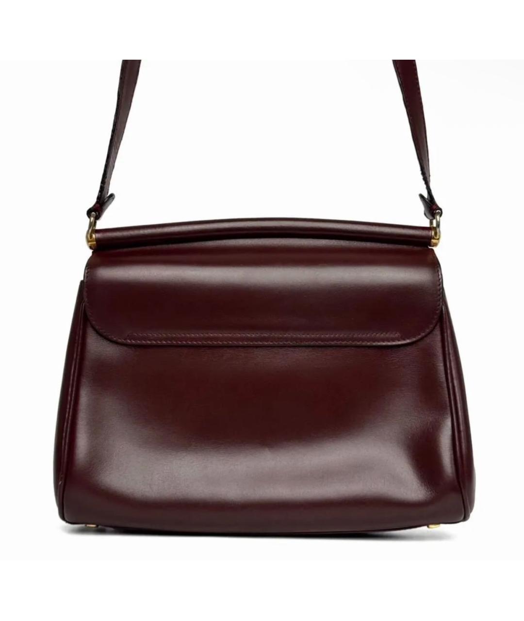 GUCCI Коричневая кожаная сумка через плечо, фото 3