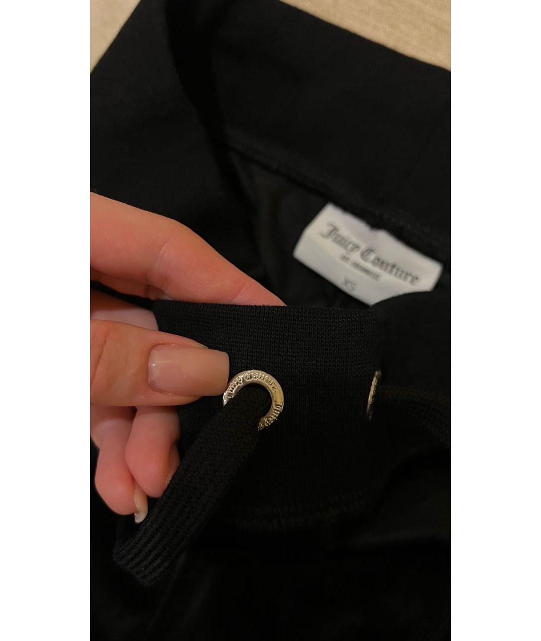 JUICY COUTURE Черные полиэстеровые спортивные брюки и шорты, фото 4