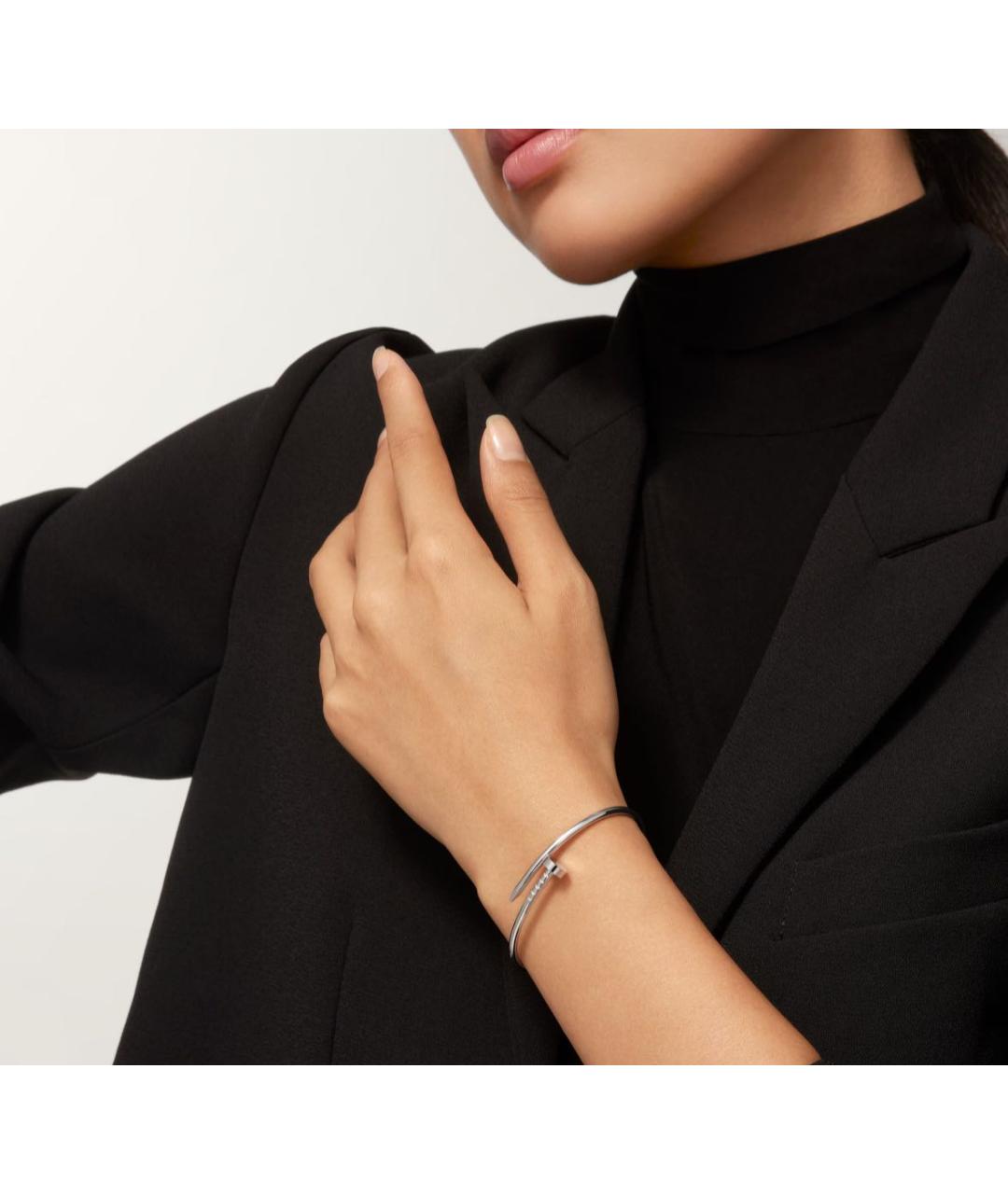 CARTIER Белый браслет из белого золота, фото 3