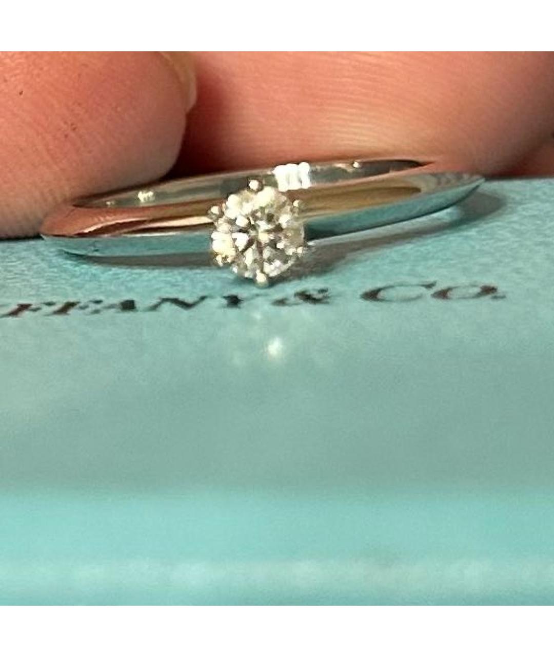 TIFFANY&CO Серебряное платиновое кольцо, фото 4