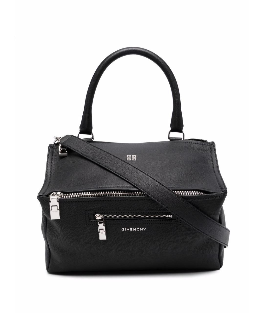 GIVENCHY Черная кожаная сумка тоут, фото 1