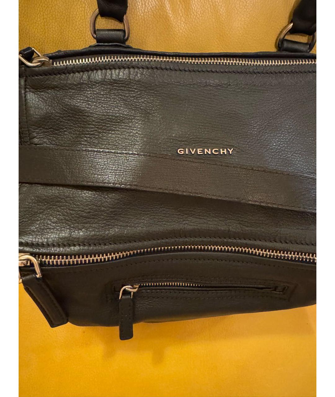 GIVENCHY Черная кожаная сумка тоут, фото 3