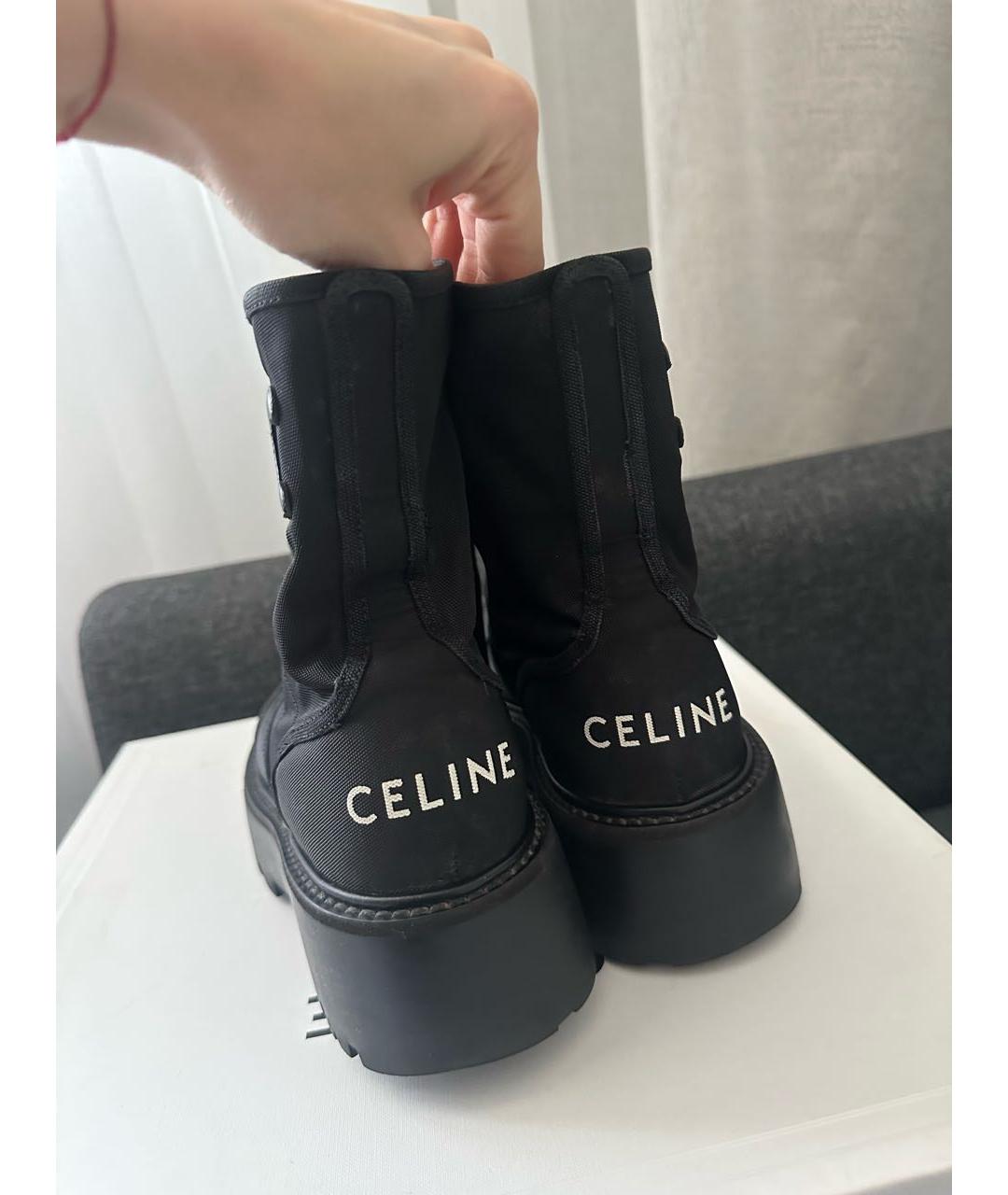 CELINE Антрацитовые ботинки, фото 3