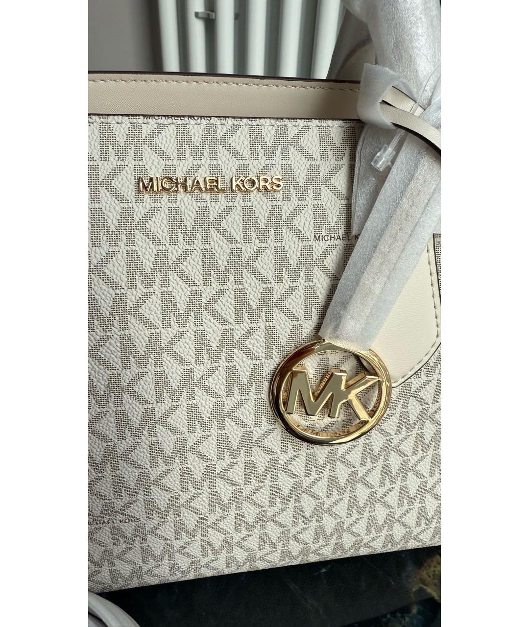 MICHAEL KORS Бежевая сумка тоут, фото 8