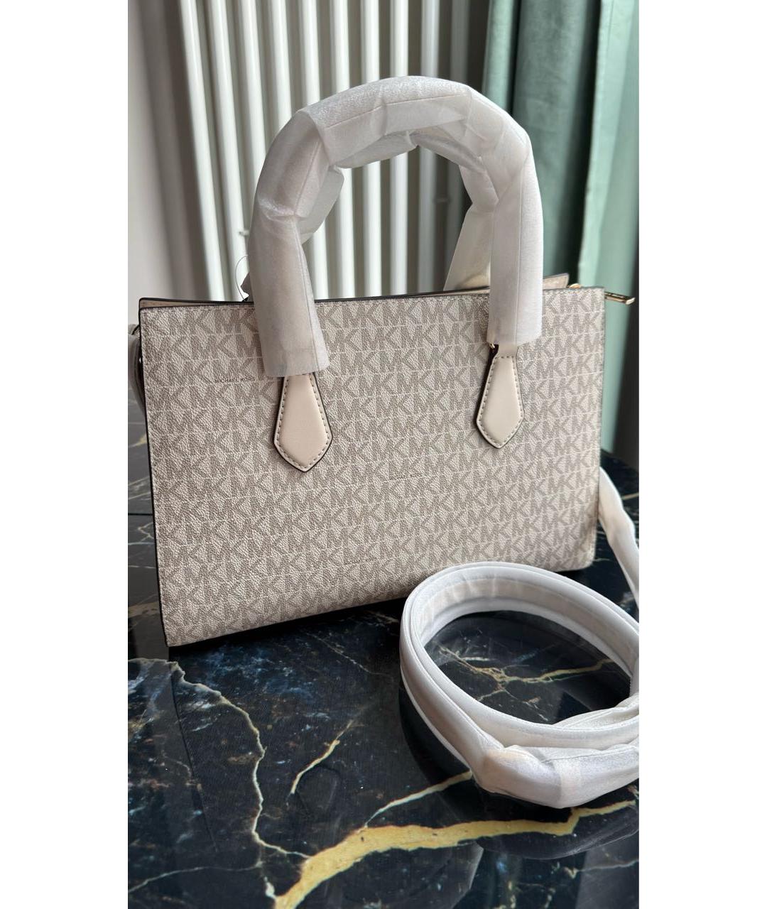MICHAEL KORS Бежевая сумка тоут, фото 3