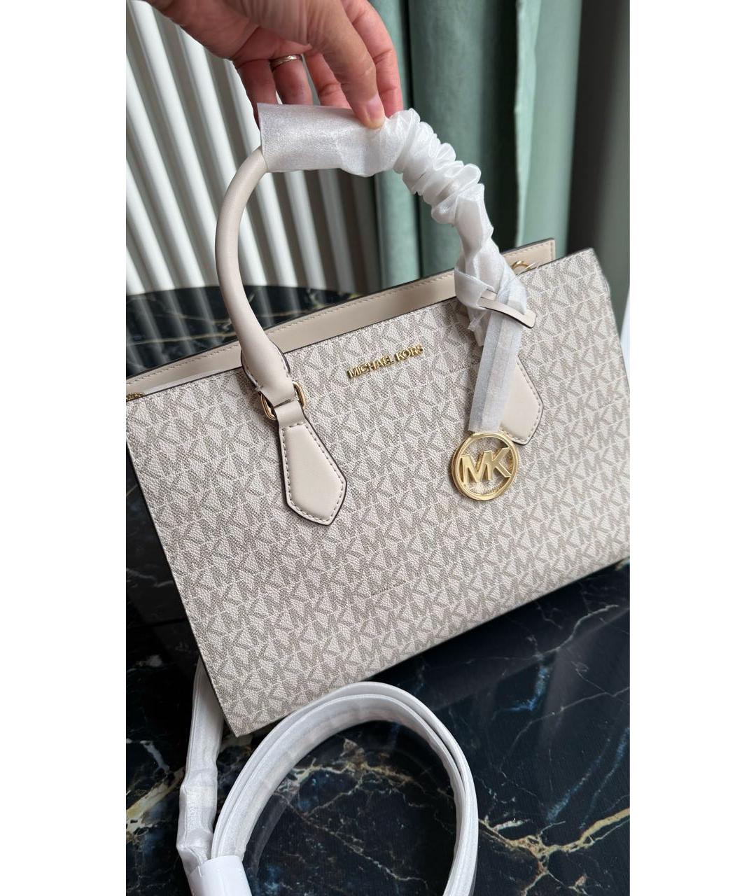 MICHAEL KORS Бежевая сумка тоут, фото 7