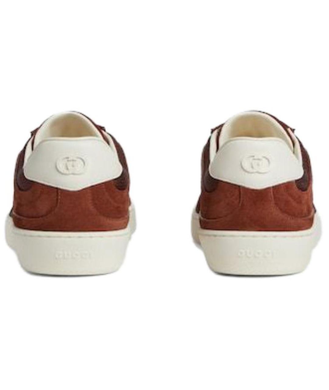 GUCCI Красные низкие кроссовки / кеды, фото 6