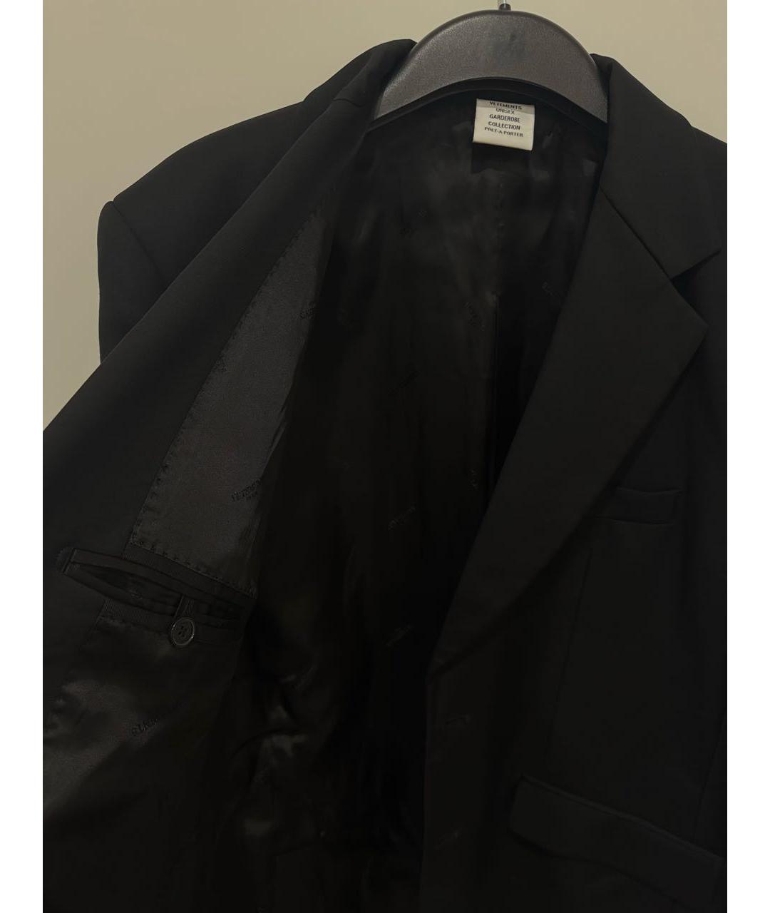 VETEMENTS Черный вискозный пиджак, фото 6