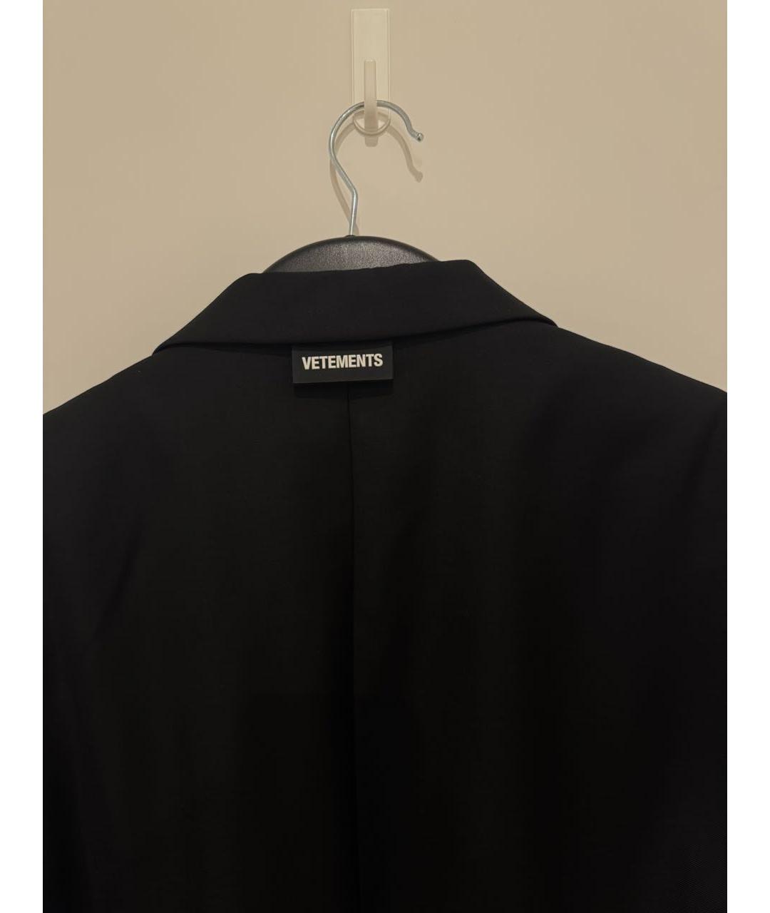 VETEMENTS Черный вискозный пиджак, фото 5